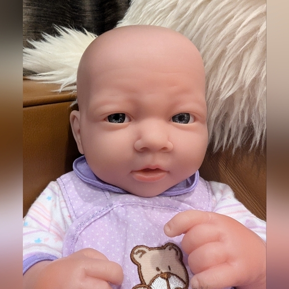 Berenguer Boutique JC newborn baby girl doll with blue eyes approx 14" - Picture 3 of 7